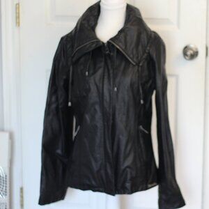 BENCH Faux Leather Foldover Jacket
